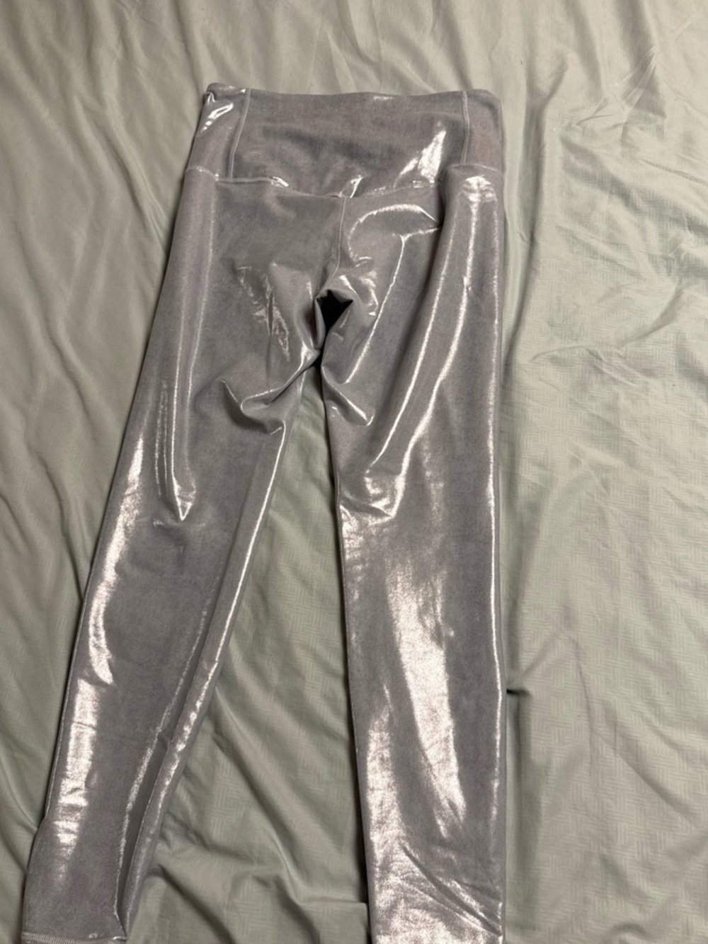 Old Navy Shimmery Silver Leggings